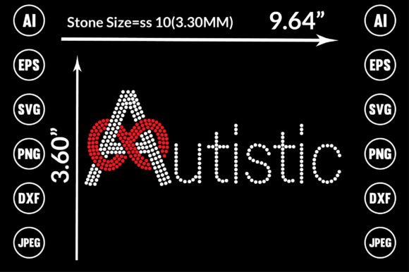 Autism Rhinestone Templates Design: Creative Sparkle
