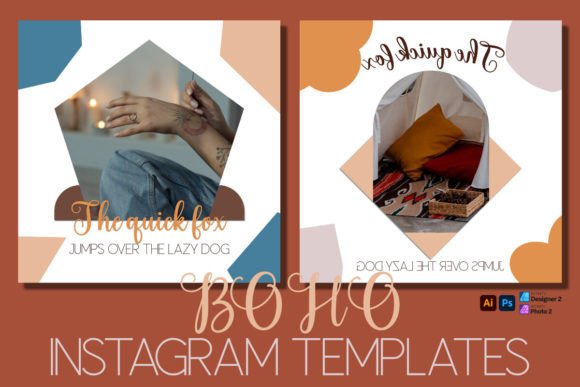 Boho Instagram Templates + Affinity Temp: A Designer's Toolkit