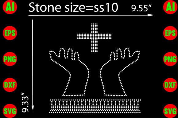 Crafting Devotional Art with Jesus Pray Rhinestone Templates Design