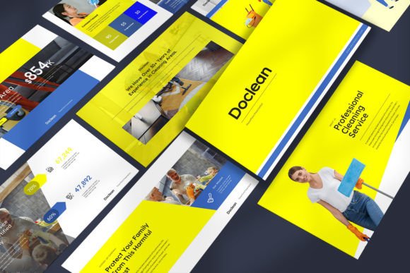 Doclean Keynote Templates: Clarity Meets Corporate Style