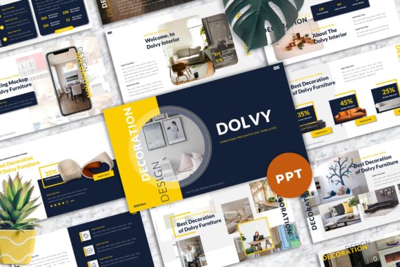 Dolvy - Furniture Powerpoint Templates: A Designer's Take