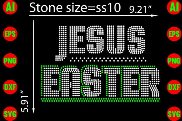 Easter Jesus Rhinestone Templates Design: A Sparkling Asset for Creators