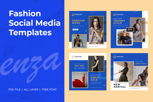 Fashion Social Media Templates for Every Business