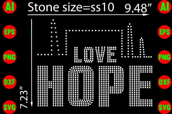 Love Hope Rhinestone Templates: Design with Sparkle and Purpose