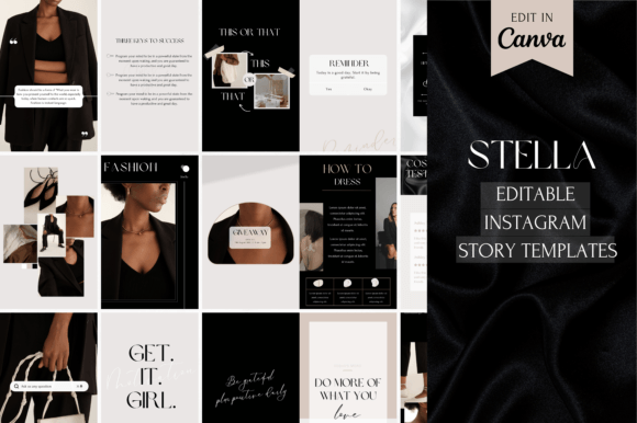 Luxury Black Instagram Story Templates: Elevate Your Brand