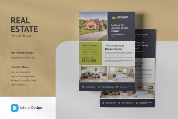 Real Estate Flyer PSD Templates Vol 073: Modern Design Assets