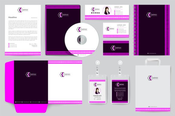 Stationery Templates for Elite Brands: A Modern Office Suite
